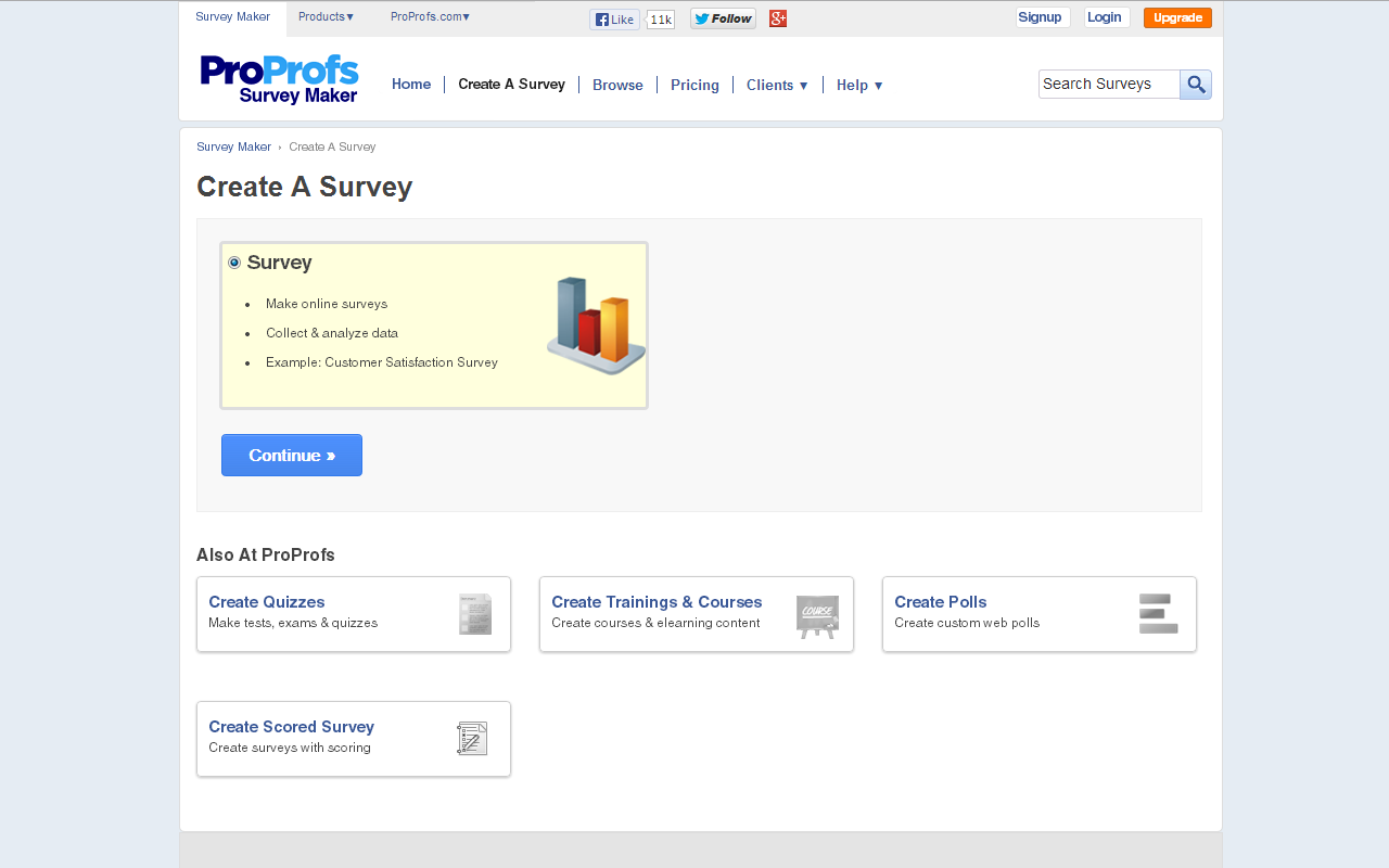 ProProfs Survey Maker software