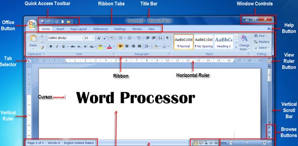 Word processor for term paper