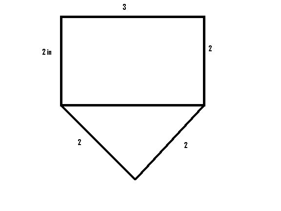 perimeter of combined shapes rectangle and semicircle