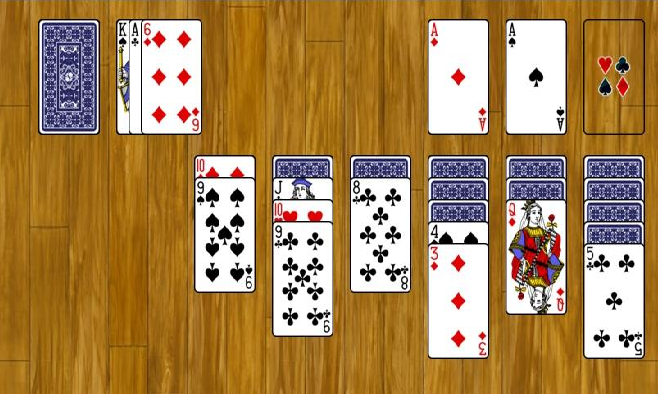 information on how to play simple solitaire with a deck of playing cards