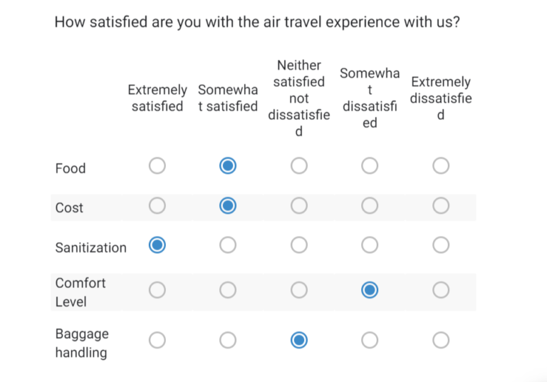 Matrix Surveys: Questions, Examples, Types & Best Practices