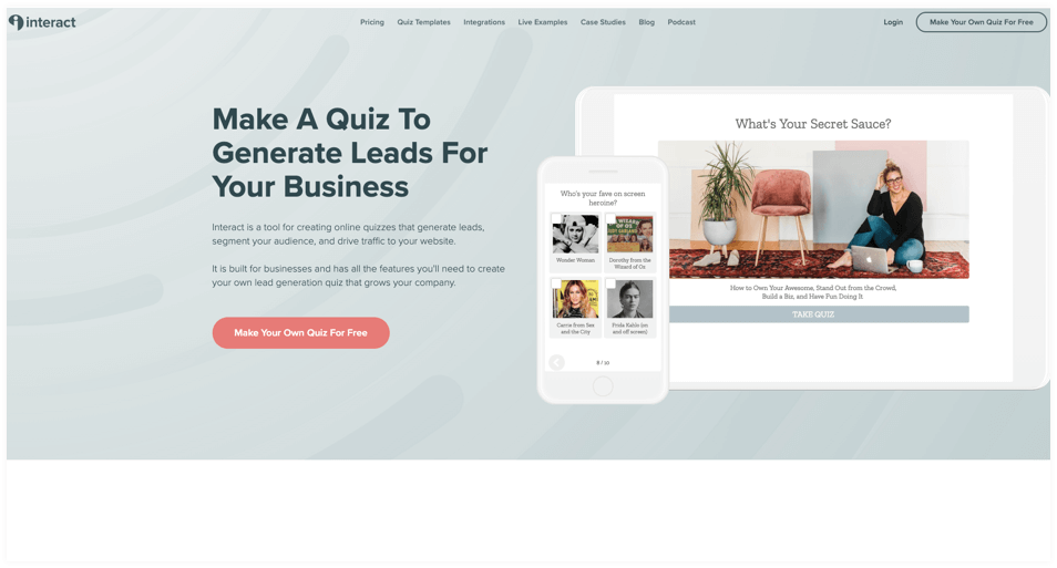 Interact Quiz Builder