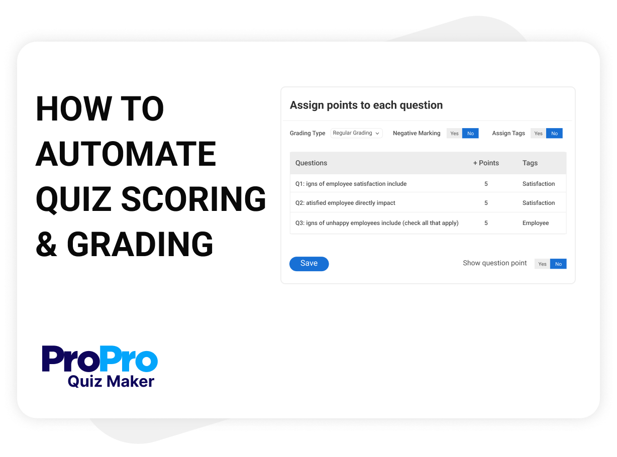 Automate scoring & grading