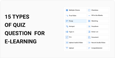 15+ Question Types for Online Learning & Assessment
