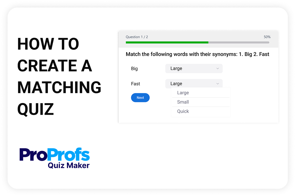 How to Create a Matching Quiz