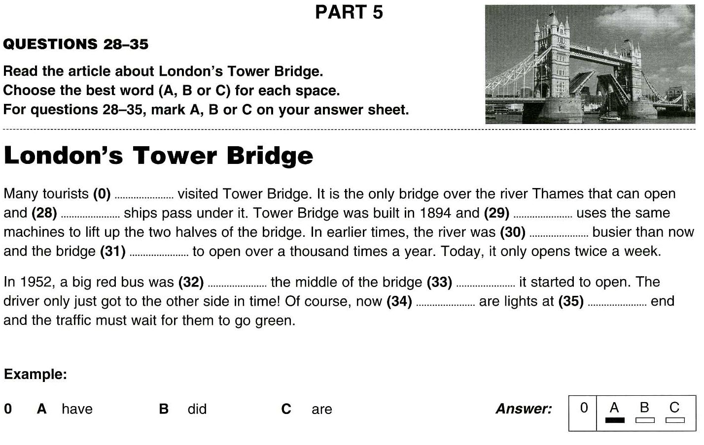 Key English Test PAPER 1 READING & WRITING (5th Semester) - ProProfs Quiz