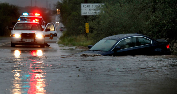 how many inches of rain did tucson get